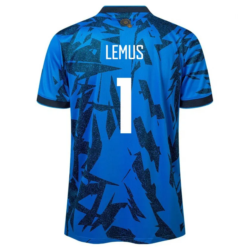 Danxen Hombre Camiseta El Salvador Hamilton Lemus #1 Azul 1ª Equipación 24-26 La Camisa