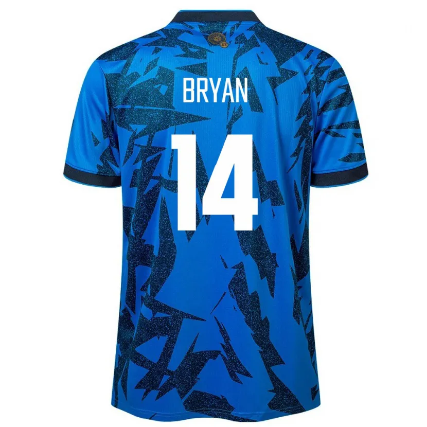 Danxen Hombre Camiseta El Salvador Bryan Vásquez #14 Azul 1ª Equipación 24-26 La Camisa