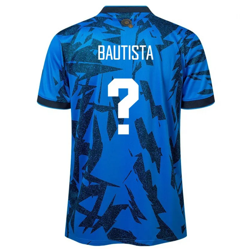 Danxen Hombre Camiseta El Salvador Ezequiel Bautista #0 Azul 1ª Equipación 24-26 La Camisa