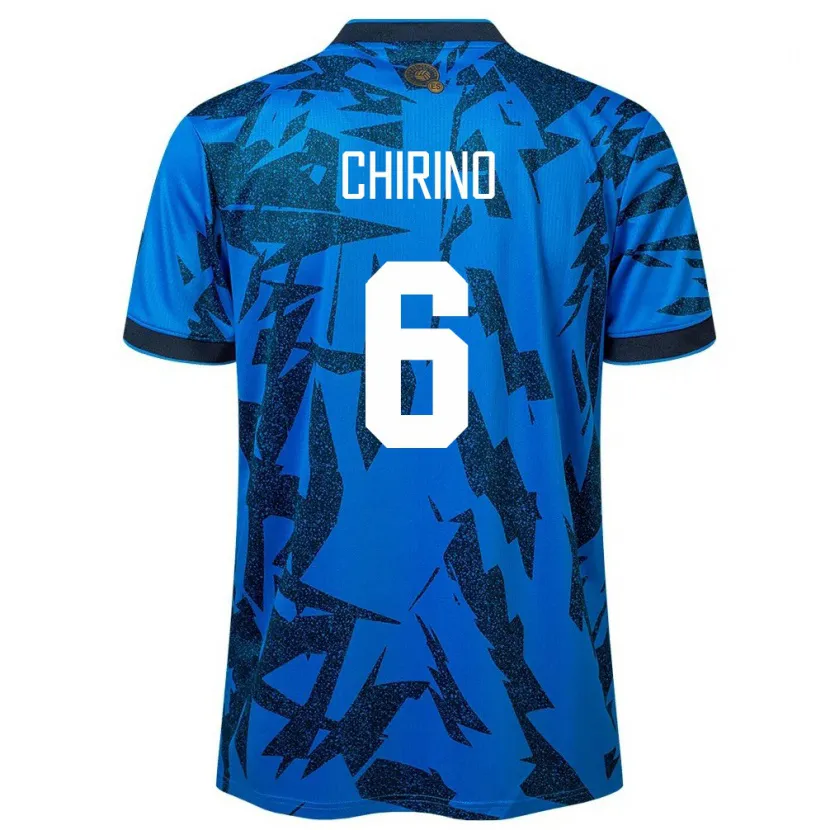 Danxen Hombre Camiseta El Salvador Alejandra Chirino #6 Azul 1ª Equipación 24-26 La Camisa