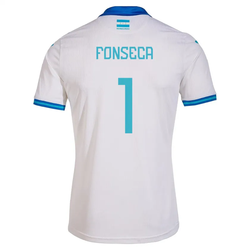 Danxen Hombre Camiseta Honduras Harold Fonseca #1 Blanco 1ª Equipación 24-26 La Camisa