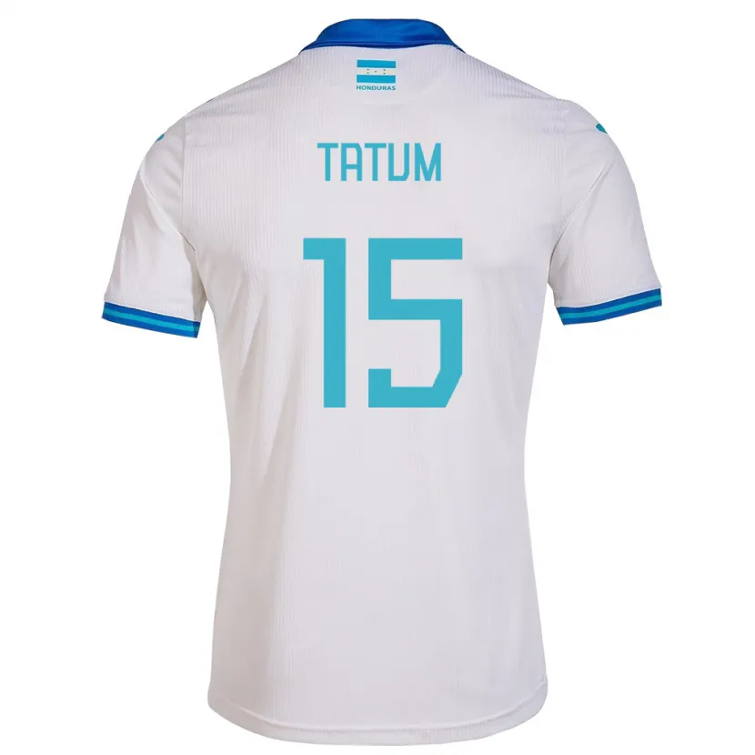 Danxen Hombre Camiseta Honduras Anfronit Tatum #15 Blanco 1ª Equipación 24-26 La Camisa