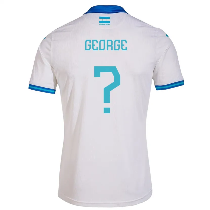 Danxen Hombre Camiseta Honduras George Rodríguez #0 Blanco 1ª Equipación 24-26 La Camisa