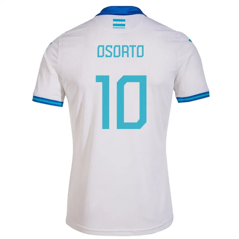 Danxen Hombre Camiseta Honduras Roberto Osorto #10 Blanco 1ª Equipación 24-26 La Camisa