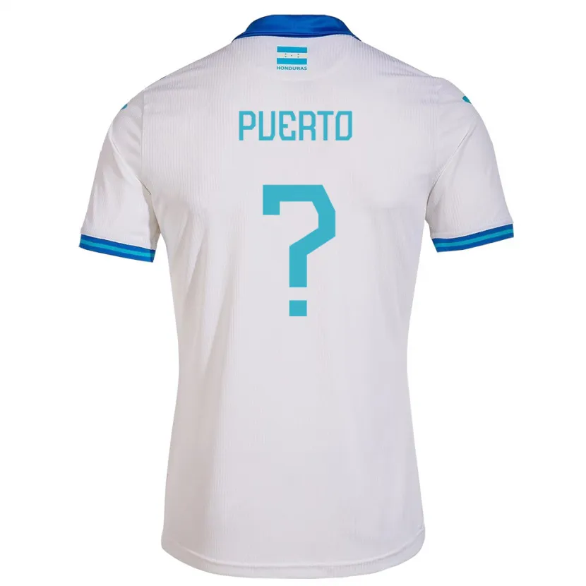 Danxen Hombre Camiseta Honduras Lesbia Puerto #0 Blanco 1ª Equipación 24-26 La Camisa