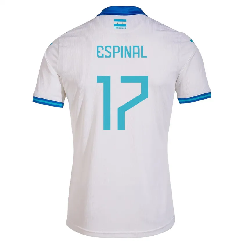 Danxen Hombre Camiseta Honduras Johana Espinal #17 Blanco 1ª Equipación 24-26 La Camisa