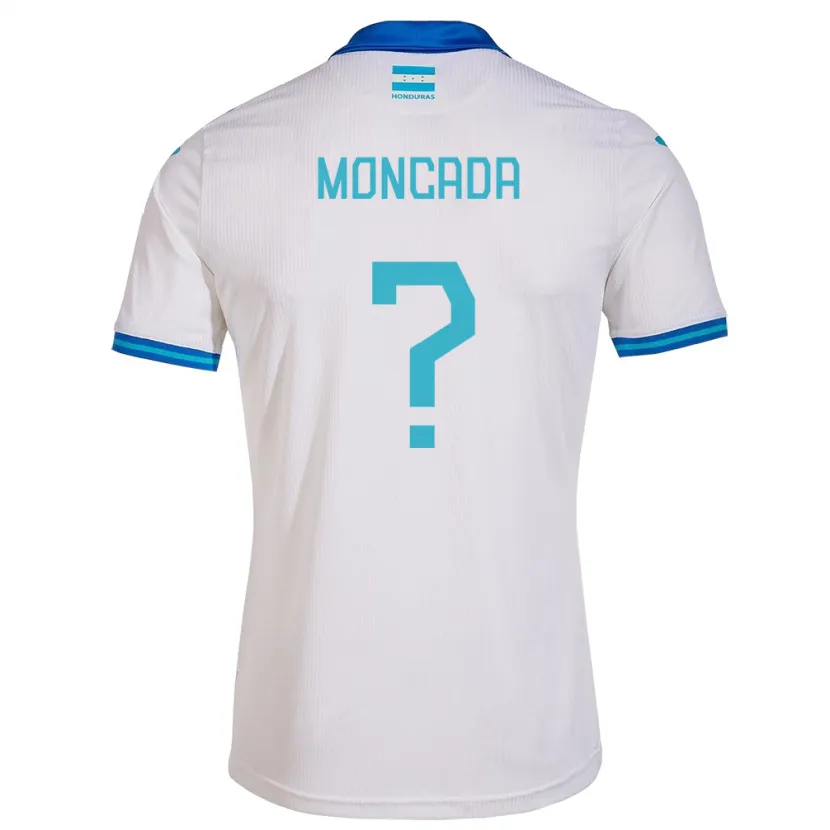 Danxen Hombre Camiseta Honduras Linda Moncada #0 Blanco 1ª Equipación 24-26 La Camisa