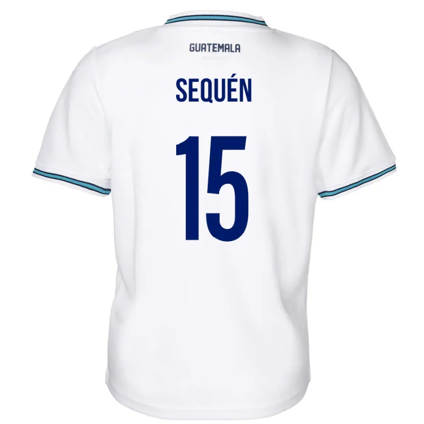 Danxen Hombre Camiseta Guatemala Marlon Sequén #15 Blanco 1ª Equipación 24-26 La Camisa