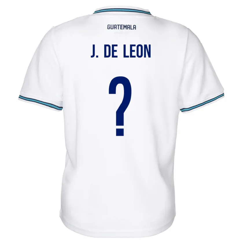 Danxen Hombre Camiseta Guatemala Jose De Leon #0 Blanco 1ª Equipación 24-26 La Camisa