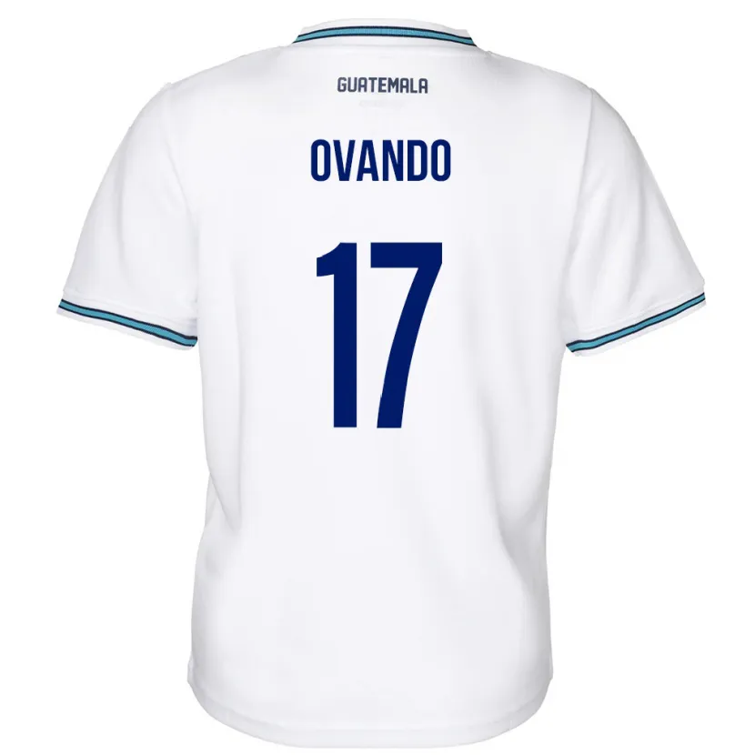 Danxen Hombre Camiseta Guatemala Sandra Ovando #17 Blanco 1ª Equipación 24-26 La Camisa