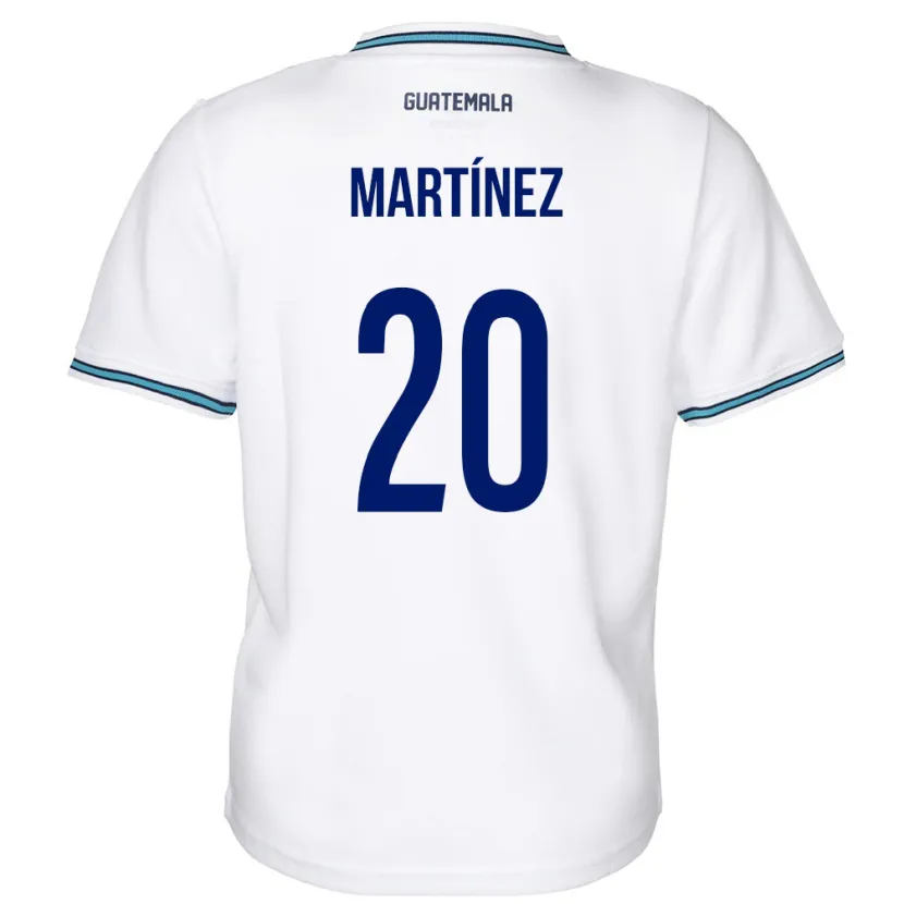 Danxen Hombre Camiseta Guatemala Ana Lucía Martínez #20 Blanco 1ª Equipación 24-26 La Camisa