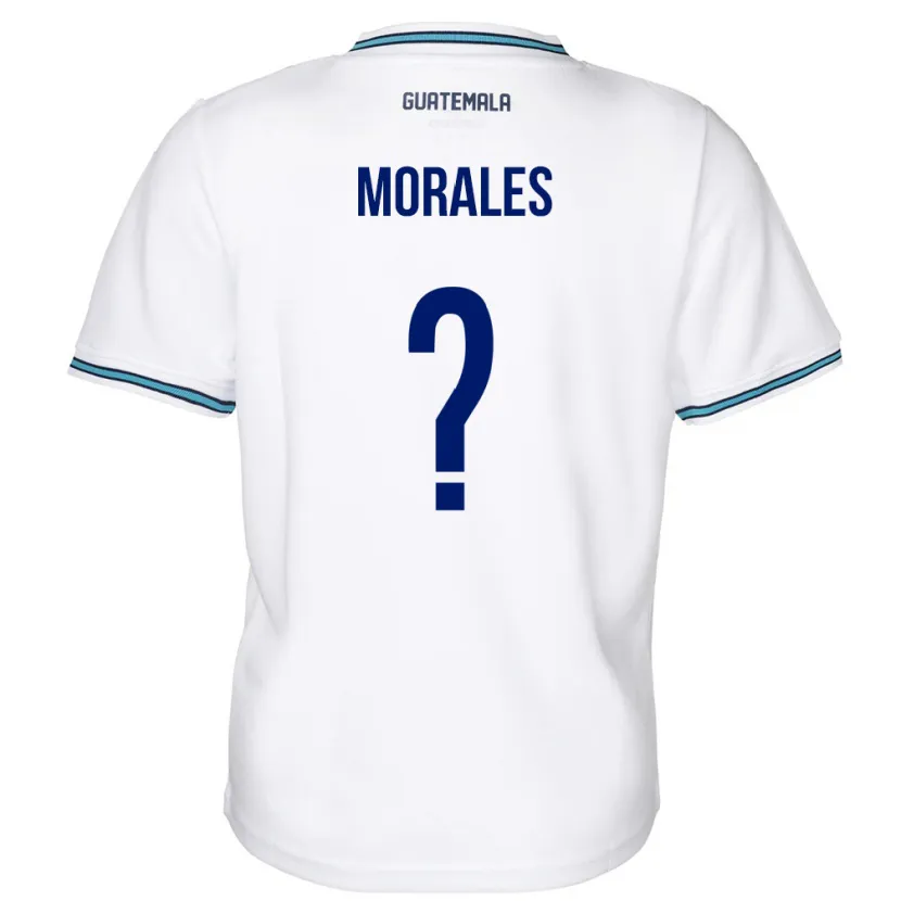 Danxen Hombre Camiseta Guatemala Karla Morales #0 Blanco 1ª Equipación 24-26 La Camisa