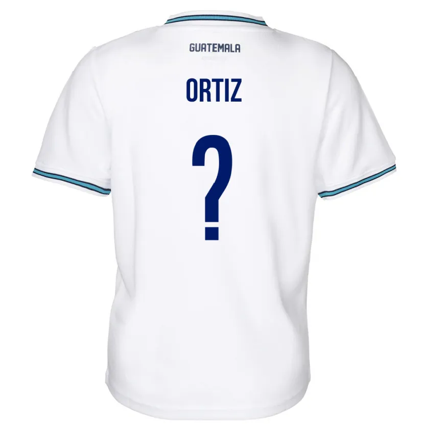 Danxen Hombre Camiseta Guatemala Jenifer Ortiz #0 Blanco 1ª Equipación 24-26 La Camisa