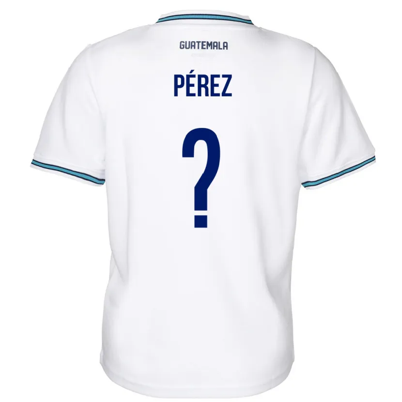 Danxen Hombre Camiseta Guatemala Mary Pérez #0 Blanco 1ª Equipación 24-26 La Camisa