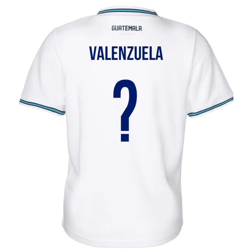 Danxen Hombre Camiseta Guatemala Briana Valenzuela #0 Blanco 1ª Equipación 24-26 La Camisa