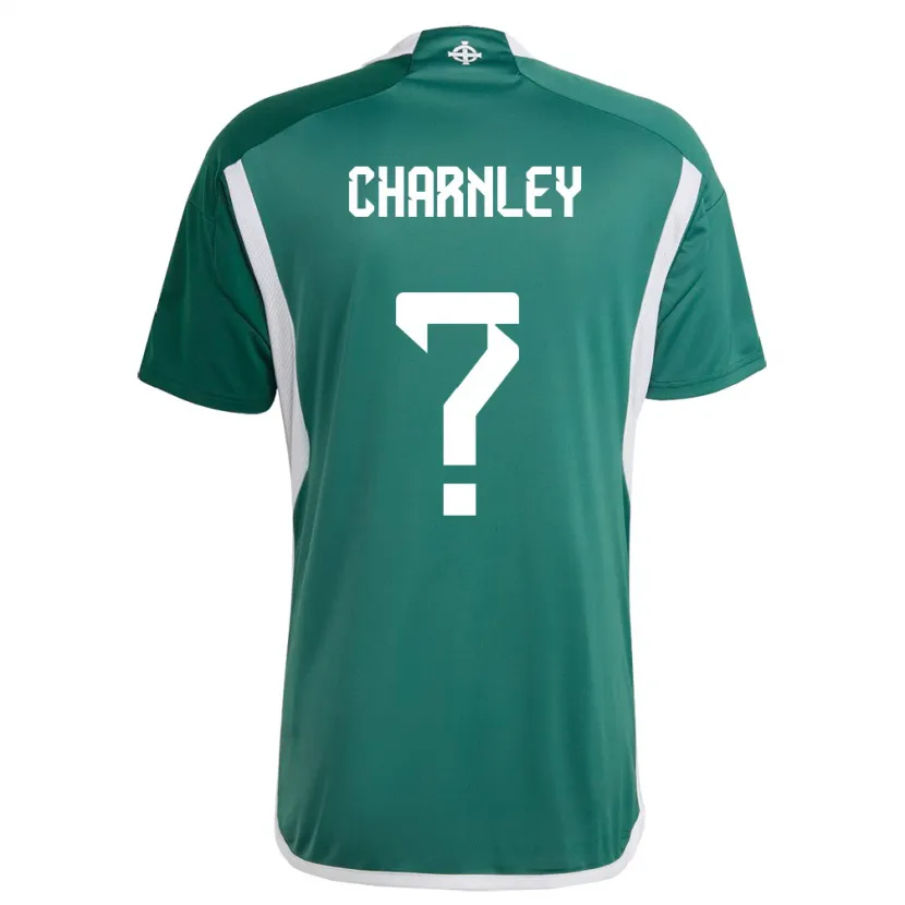 Danxen Hombre Camiseta Irlanda Del Norte Jayden Charnley #0 Verde 1ª Equipación 24-26 La Camisa
