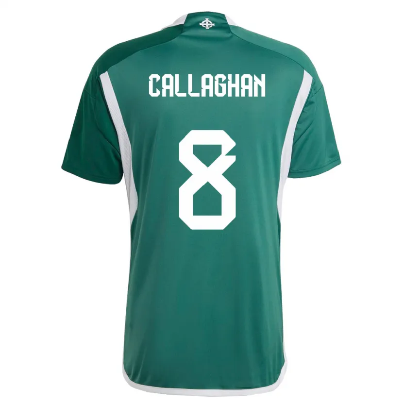 Danxen Hombre Camiseta Irlanda Del Norte Marissa Callaghan #8 Verde 1ª Equipación 24-26 La Camisa