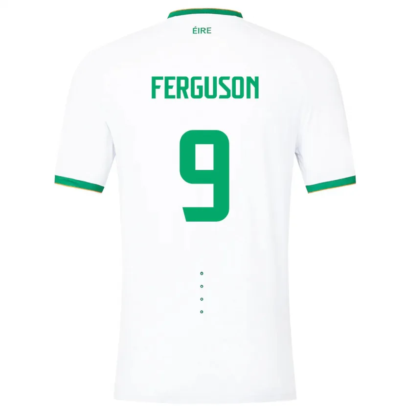Danxen Hombre Camiseta Irlanda Evan Ferguson #9 Blanco 2ª Equipación 24-26 La Camisa