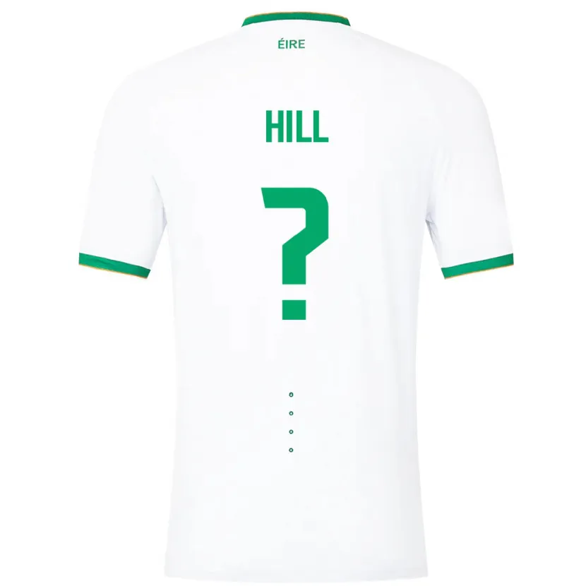 Danxen Hombre Camiseta Irlanda Tom Hill #0 Blanco 2ª Equipación 24-26 La Camisa