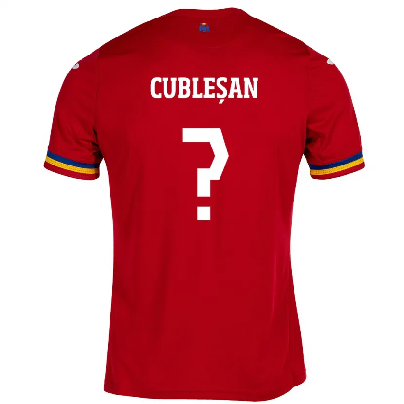 Danxen Hombre Camiseta Rumania Andrei Cubleșan #0 Rojo 2ª Equipación 24-26 La Camisa