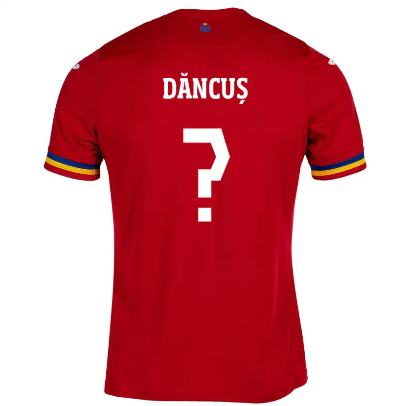 Danxen Hombre Camiseta Rumania Andrei Dăncuș #0 Rojo 2ª Equipación 24-26 La Camisa