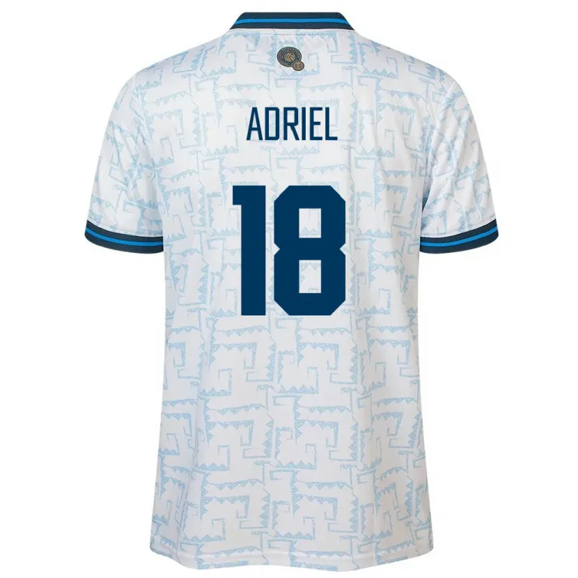 Danxen Hombre Camiseta El Salvador Adriel Martínez #18 Blanco 2ª Equipación 24-26 La Camisa