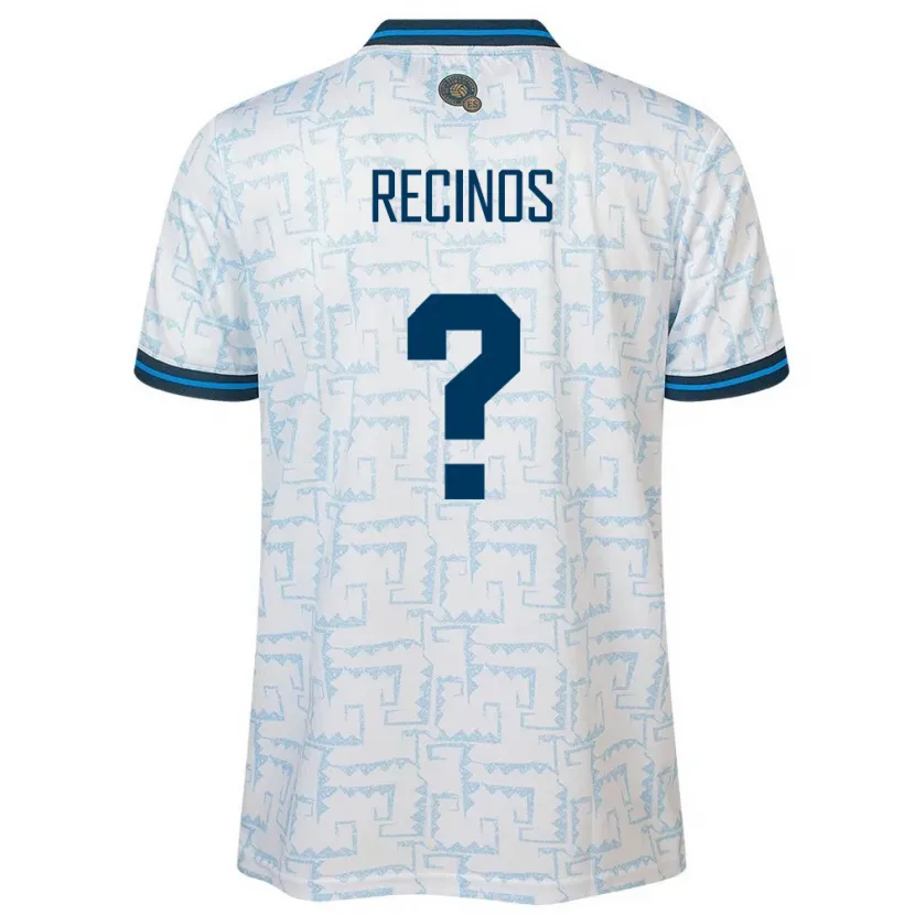 Danxen Hombre Camiseta El Salvador Isabella Recinos #0 Blanco 2ª Equipación 24-26 La Camisa