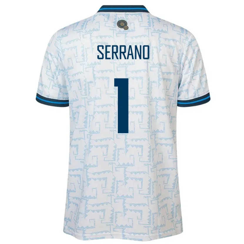 Danxen Hombre Camiseta El Salvador Idalia Serrano #1 Blanco 2ª Equipación 24-26 La Camisa