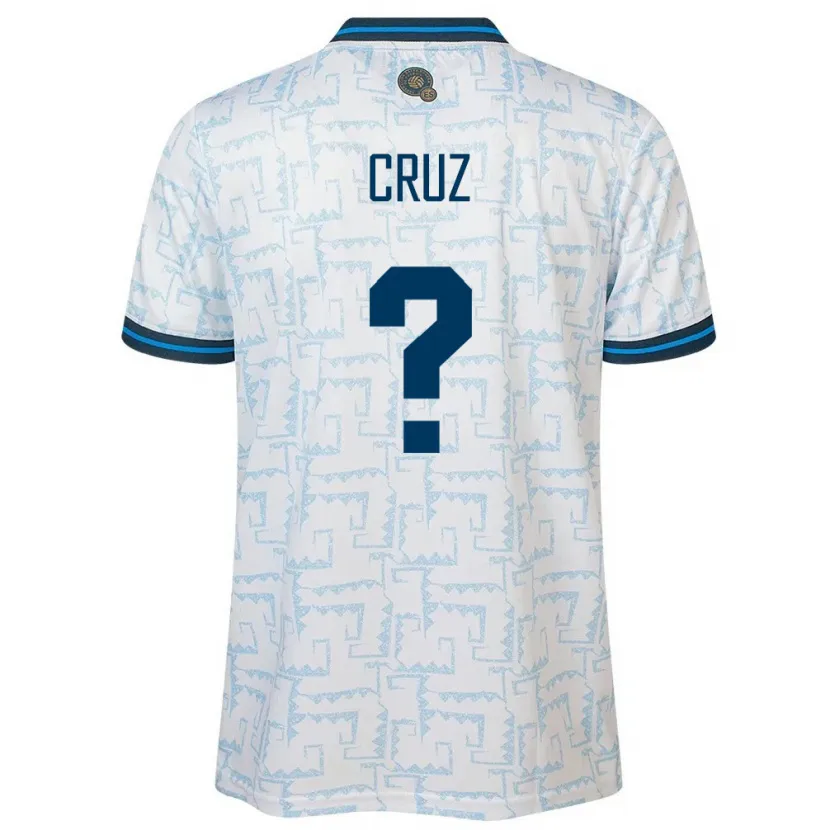 Danxen Hombre Camiseta El Salvador Reina Cruz #0 Blanco 2ª Equipación 24-26 La Camisa