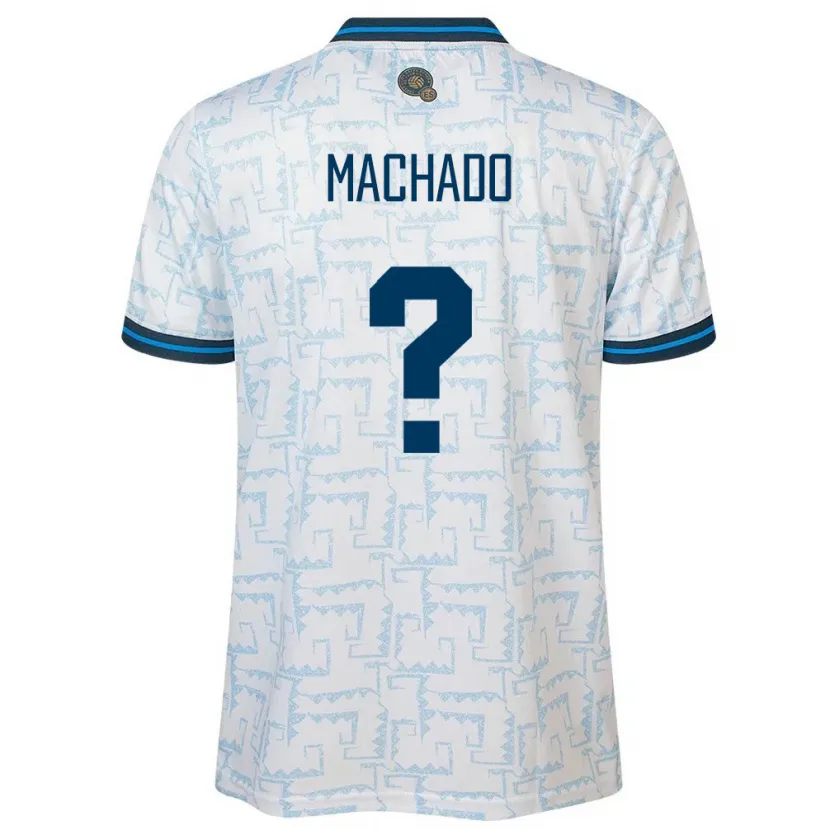 Danxen Hombre Camiseta El Salvador Angie Machado #0 Blanco 2ª Equipación 24-26 La Camisa