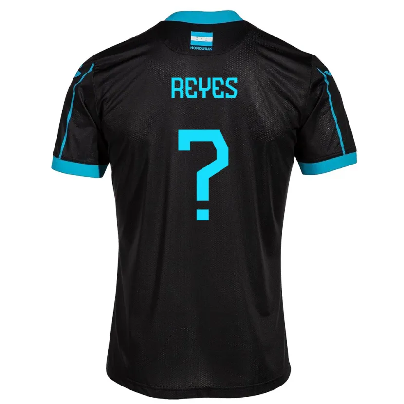 Danxen Hombre Camiseta Honduras Elkin Reyes #0 Negro 2ª Equipación 24-26 La Camisa