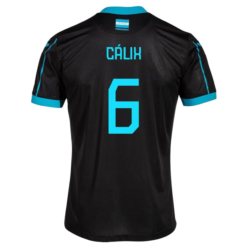 Danxen Hombre Camiseta Honduras Noel Cálix #6 Negro 2ª Equipación 24-26 La Camisa
