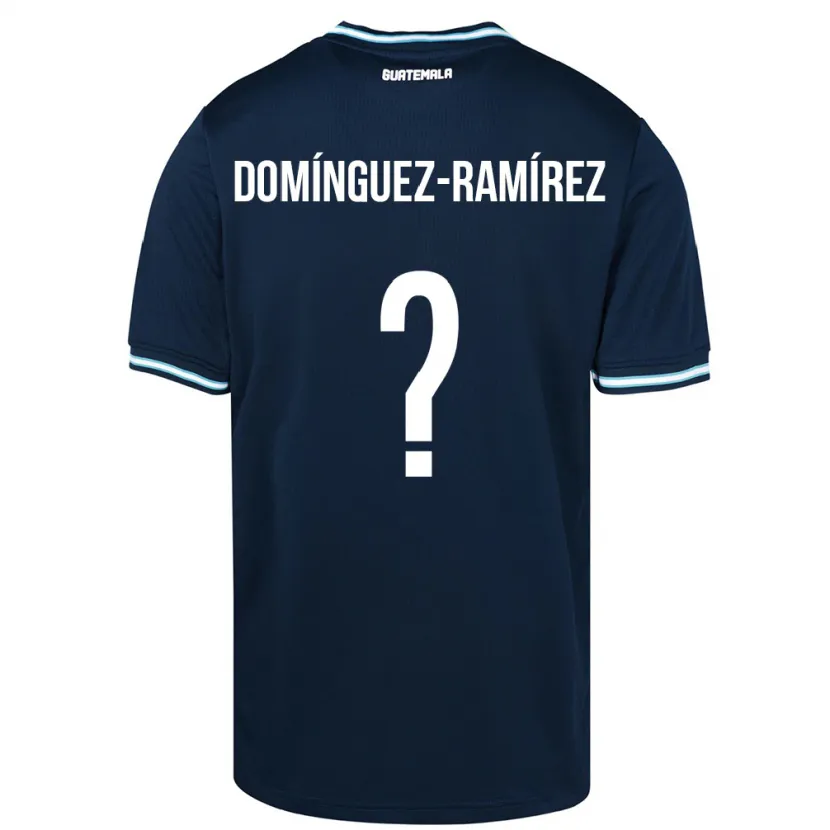 Danxen Hombre Camiseta Guatemala Marco Domínguez-Ramírez #0 Azul 2ª Equipación 24-26 La Camisa