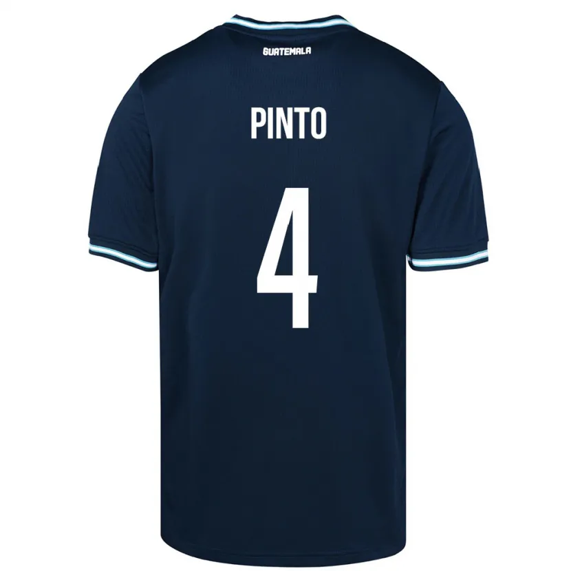 Danxen Hombre Camiseta Guatemala José Carlos Pinto #4 Azul 2ª Equipación 24-26 La Camisa