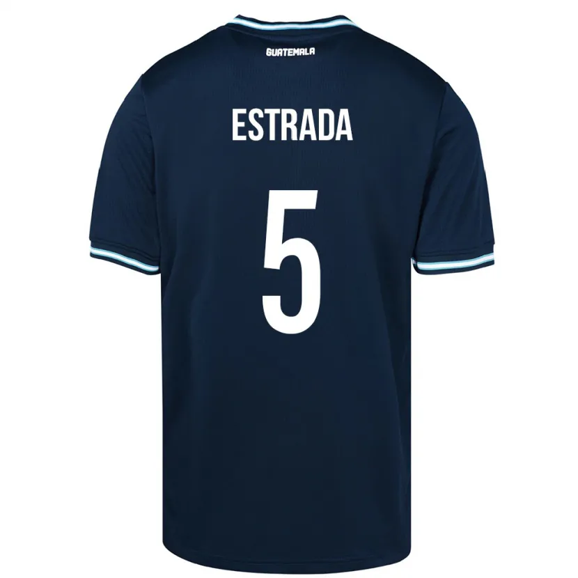 Danxen Hombre Camiseta Guatemala Elizabeth Estrada #5 Azul 2ª Equipación 24-26 La Camisa