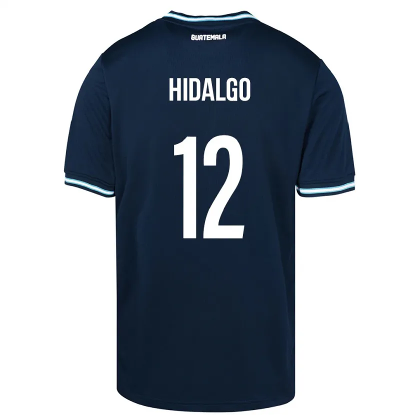 Danxen Hombre Camiseta Guatemala Angie Hidalgo #12 Azul 2ª Equipación 24-26 La Camisa
