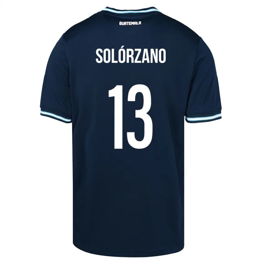 Danxen Hombre Camiseta Guatemala Aisha Solórzano #13 Azul 2ª Equipación 24-26 La Camisa
