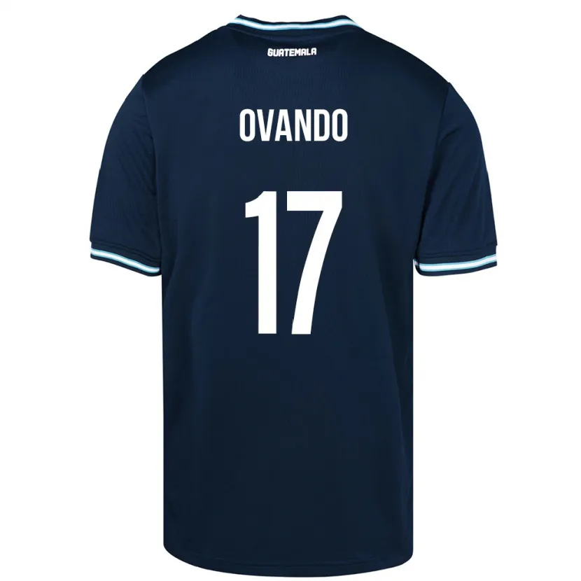 Danxen Hombre Camiseta Guatemala Sandra Ovando #17 Azul 2ª Equipación 24-26 La Camisa