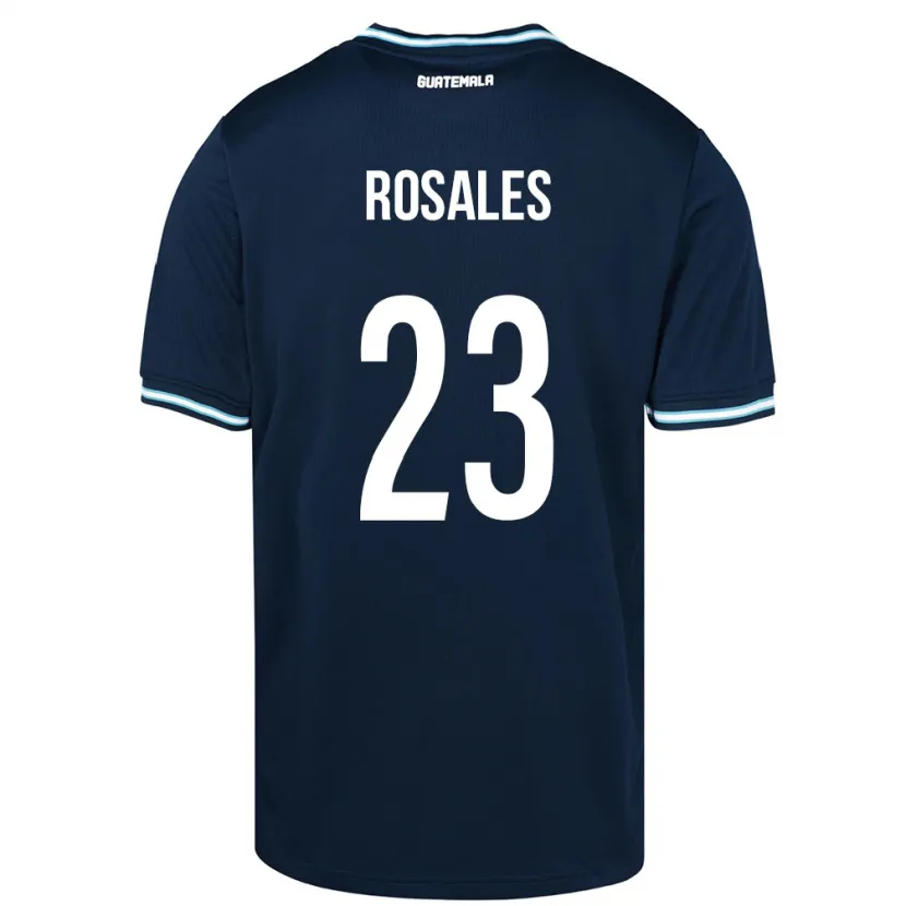 Danxen Hombre Camiseta Guatemala Yareni Rosales #23 Azul 2ª Equipación 24-26 La Camisa
