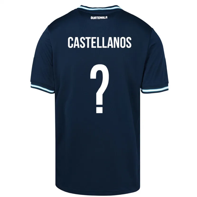 Danxen Hombre Camiseta Guatemala Jezmin Castellanos #0 Azul 2ª Equipación 24-26 La Camisa