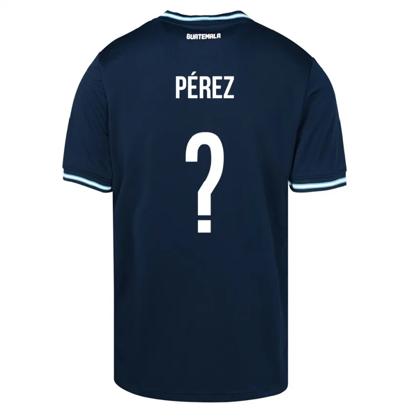 Danxen Hombre Camiseta Guatemala Mary Pérez #0 Azul 2ª Equipación 24-26 La Camisa