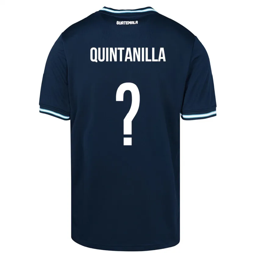 Danxen Hombre Camiseta Guatemala Anayelli Quintanilla #0 Azul 2ª Equipación 24-26 La Camisa