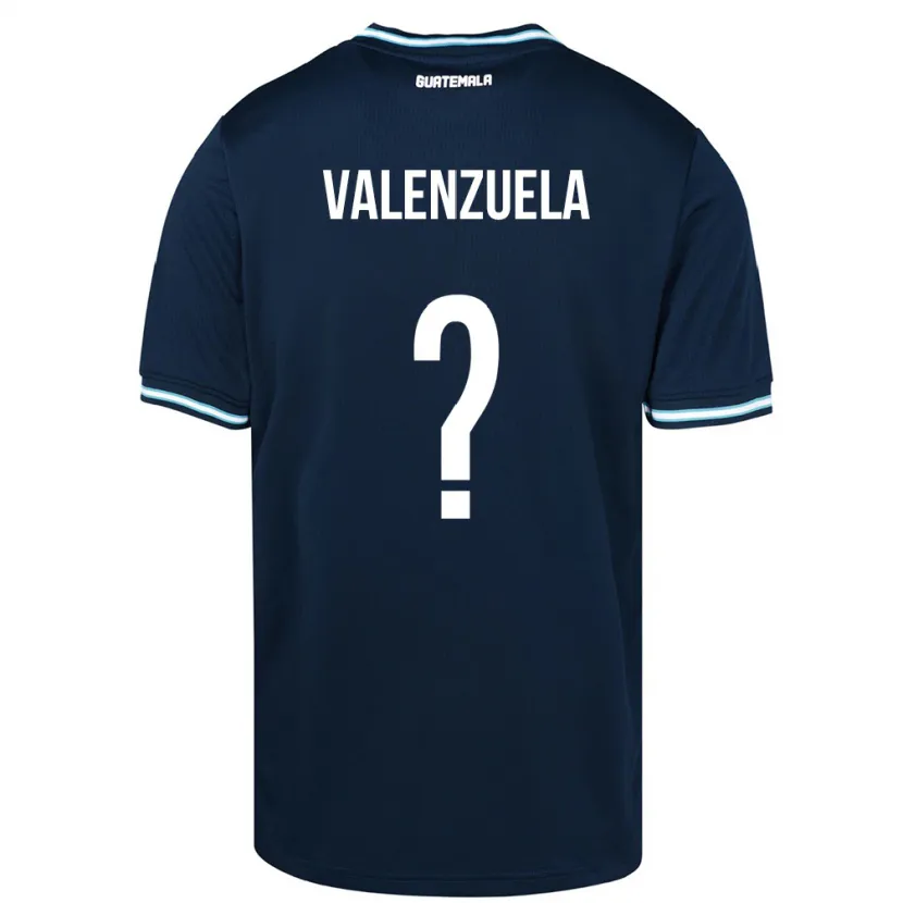 Danxen Hombre Camiseta Guatemala Briana Valenzuela #0 Azul 2ª Equipación 24-26 La Camisa