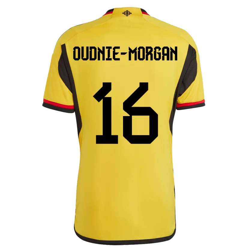 Danxen Hombre Camiseta Irlanda Del Norte Rio Oudnie-Morgan #16 Blanco 2ª Equipación 24-26 La Camisa