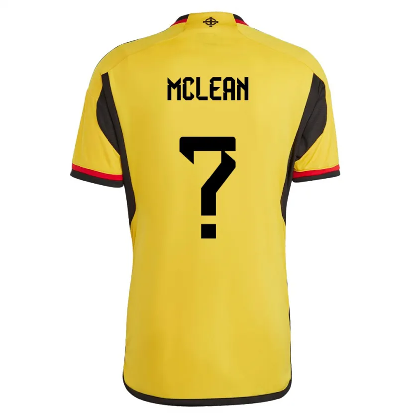 Danxen Hombre Camiseta Irlanda Del Norte Kai Mclean #0 Blanco 2ª Equipación 24-26 La Camisa