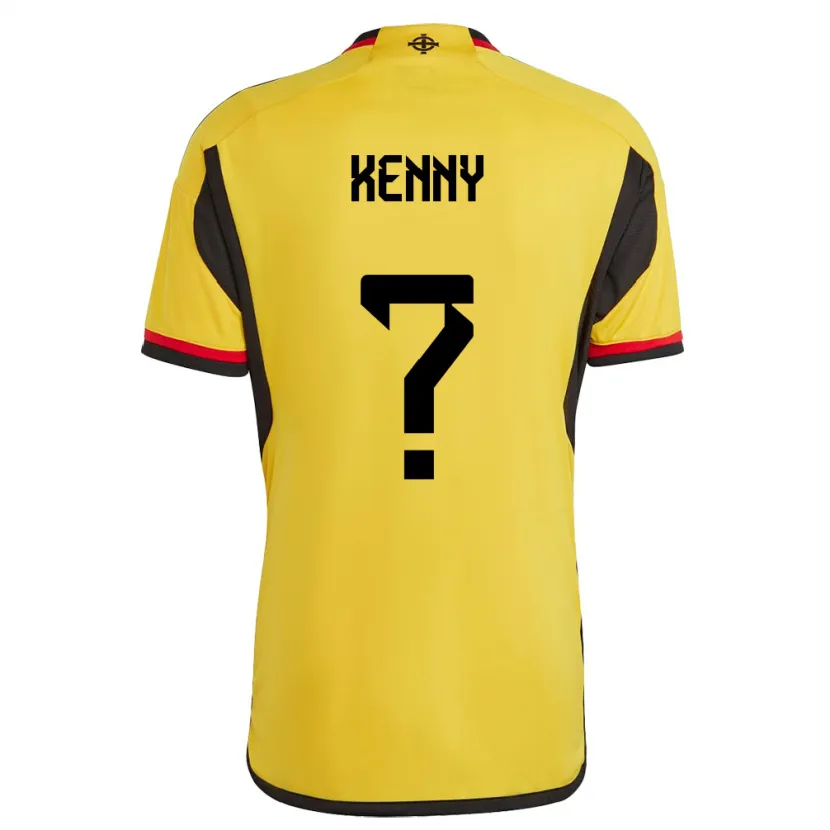 Danxen Hombre Camiseta Irlanda Del Norte Eoin Kenny #0 Blanco 2ª Equipación 24-26 La Camisa