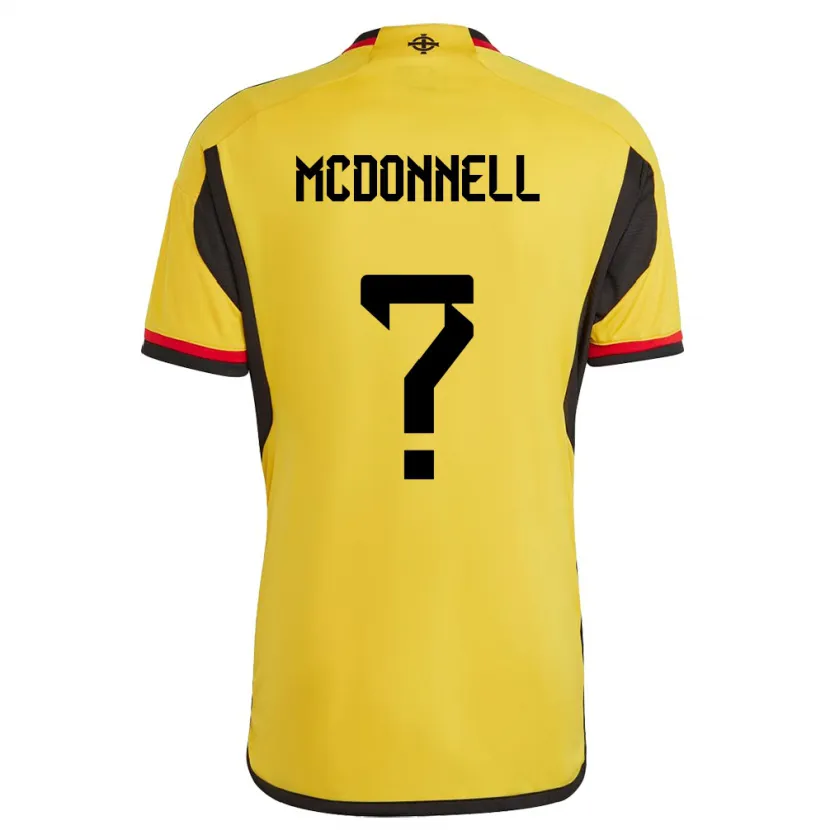 Danxen Hombre Camiseta Irlanda Del Norte Noah Mcdonnell #0 Blanco 2ª Equipación 24-26 La Camisa