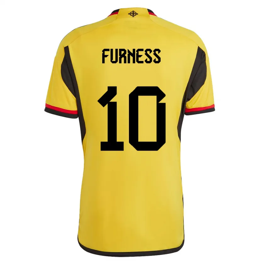 Danxen Hombre Camiseta Irlanda Del Norte Rachel Furness #10 Blanco 2ª Equipación 24-26 La Camisa