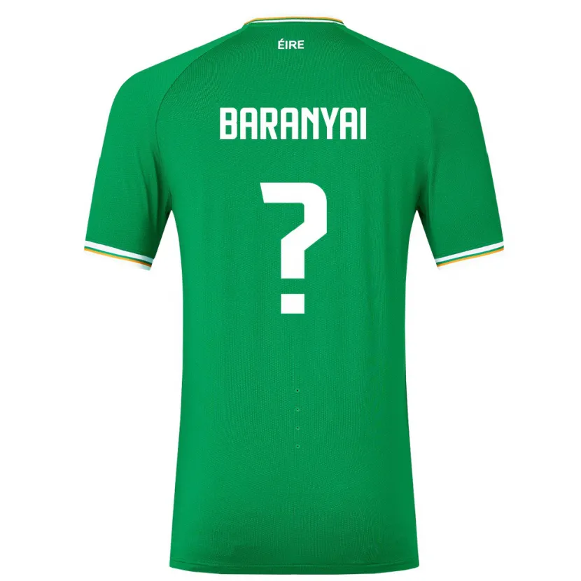 Danxen Mujer Camiseta Irlanda Patrick Baranyai #0 Verde 1ª Equipación 24-26 La Camisa