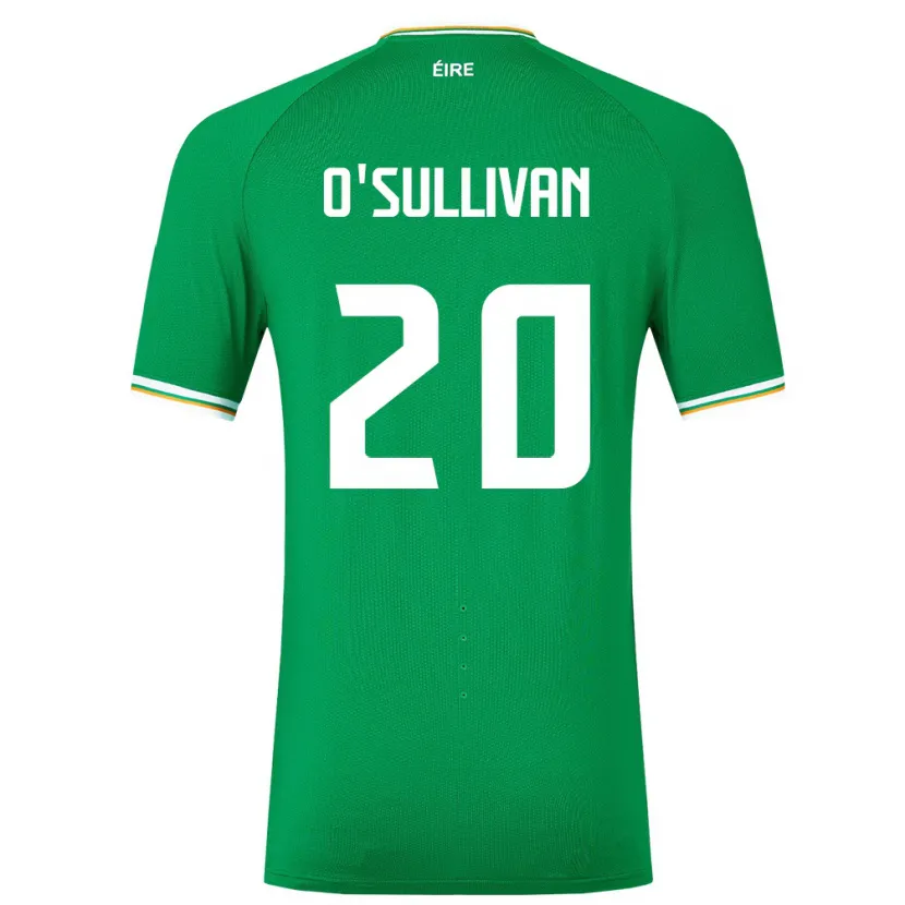 Danxen Mujer Camiseta Irlanda Cathal O'sullivan #20 Verde 1ª Equipación 24-26 La Camisa